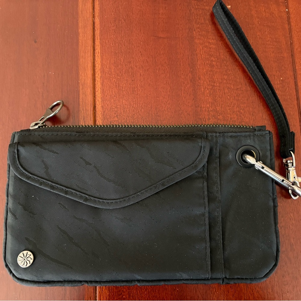 Athleta Black Wristlet Clutch